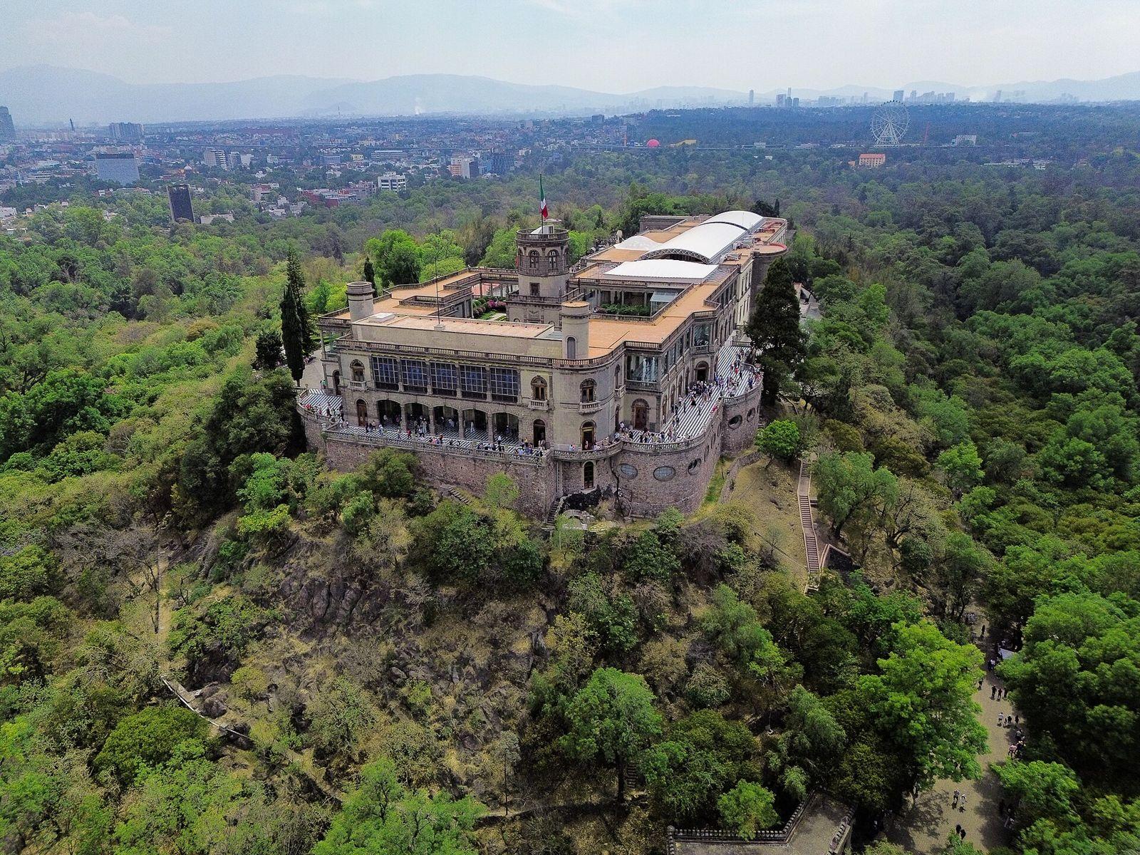 Castillo de Chapultepec desde el aire
